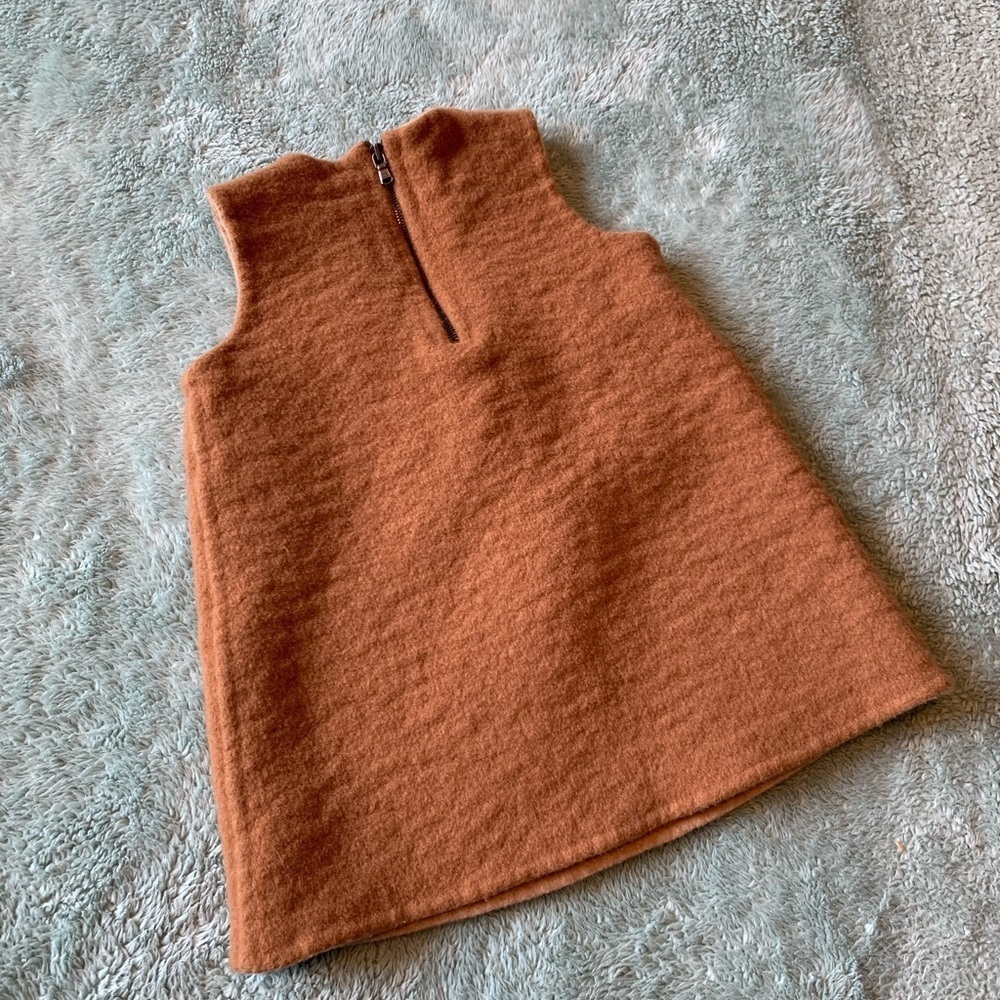 GOBI Mongolian Cashmere Brown Bow Accent Baby Girls Fancy Dress 12 MOS - Picture 5 of 5